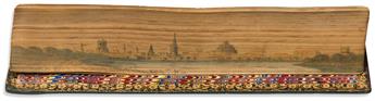 (FORE-EDGE PAINTING.) Tennyson, Alred. Poems.